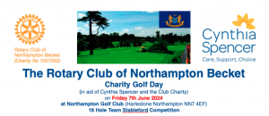 Rotary Becket Charity 2024 Golf Day Supporting Cynthia Spencer